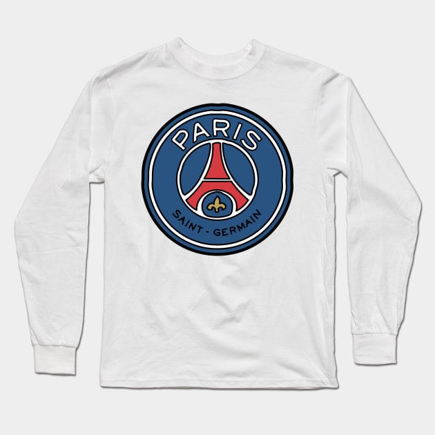 PSG Paris Saint-Germain FC Long Sleeve T-Shirt by OverNinthCloud